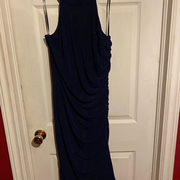 Le Chateau blue sparkly dress - Picture 1 of 4